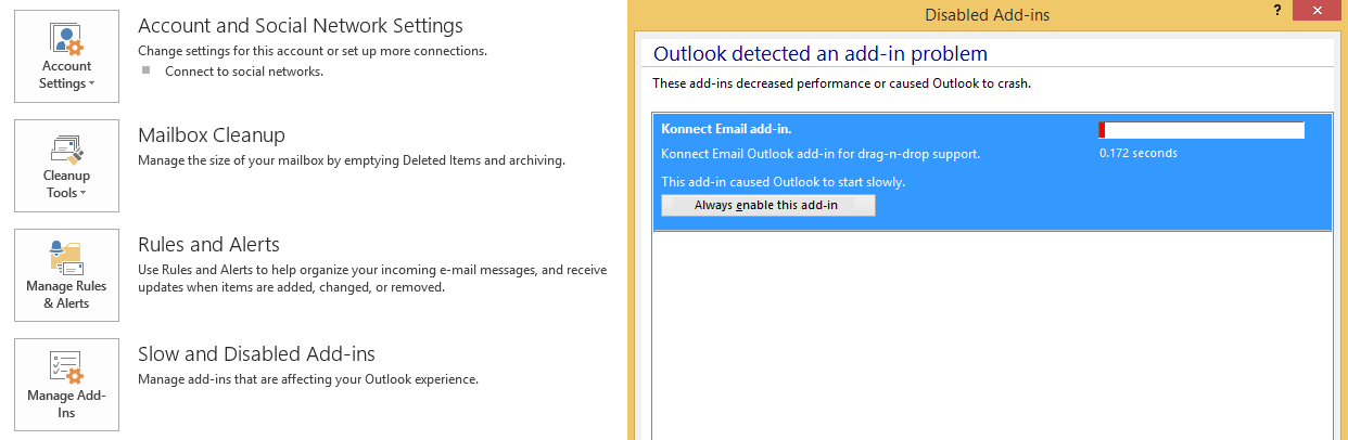 slow download outlook 365